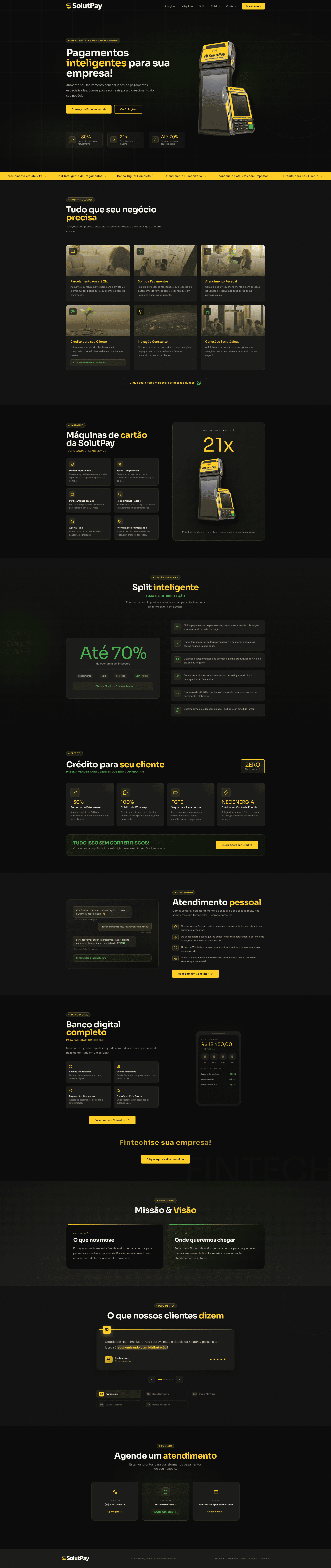 Landing Page — Solut Payments