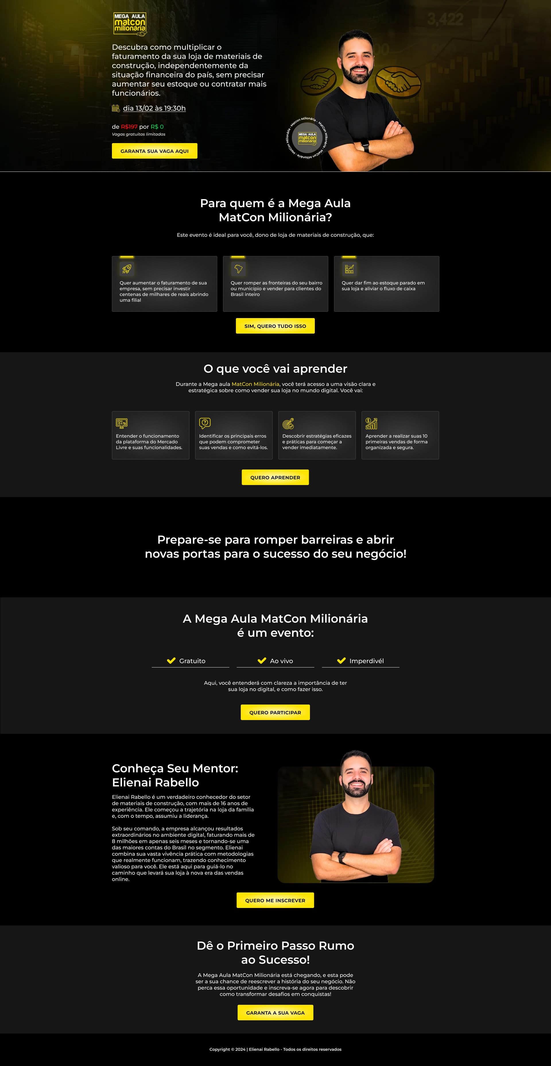 Página de vendas — Elienai Rabello